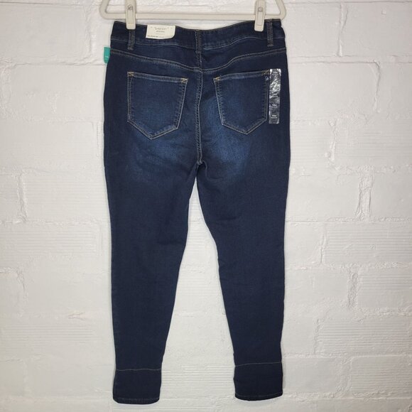 M Jeans By Maurices Women's Size 14W Jeans Super Soft Jegging Flannel Cuff - Picture 2 of 8